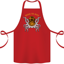 Born to Dive Octopus Scuba Diving Diver Cotton Apron 100% Organic Red
