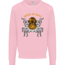 Born to Dive Octopus Scuba Diving Diver Kids Sweatshirt Jumper Light Pink