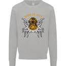 Born to Dive Octopus Scuba Diving Diver Kids Sweatshirt Jumper Sports Grey