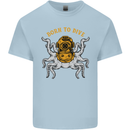 Born to Dive Octopus Scuba Diving Diver Kids T-Shirt Childrens Light Blue