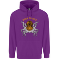 Born to Dive Octopus Scuba Diving Diver Mens 80% Cotton Hoodie Purple