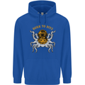 Born to Dive Octopus Scuba Diving Diver Mens 80% Cotton Hoodie Royal Blue