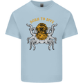 Born to Dive Octopus Scuba Diving Diver Mens Cotton T-Shirt Tee Top Light Blue