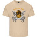 Born to Dive Octopus Scuba Diving Diver Mens Cotton T-Shirt Tee Top Sand