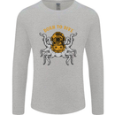 Born to Dive Octopus Scuba Diving Diver Mens Long Sleeve T-Shirt Sports Grey