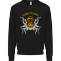 Born to Dive Octopus Scuba Diving Diver Mens Sweatshirt Jumper Black