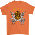 Born to Dive Octopus Scuba Diving Diver Mens T-Shirt Cotton Gildan Orange