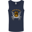 Born to Dive Octopus Scuba Diving Diver Mens Vest Tank Top Navy Blue