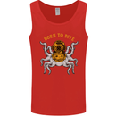 Born to Dive Octopus Scuba Diving Diver Mens Vest Tank Top Red