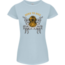 Born to Dive Octopus Scuba Diving Diver Womens Petite Cut T-Shirt Light Blue