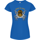 Born to Dive Octopus Scuba Diving Diver Womens Petite Cut T-Shirt Royal Blue