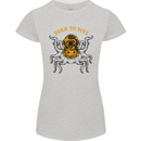 Born to Dive Octopus Scuba Diving Diver Womens Petite Cut T-Shirt Sports Grey