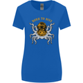 Born to Dive Octopus Scuba Diving Diver Womens Wider Cut T-Shirt Royal Blue