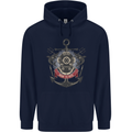 Born to Dive Scuba Diving Diver Childrens Kids Hoodie Navy Blue