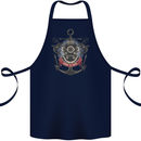 Born to Dive Scuba Diving Diver Cotton Apron 100% Organic Navy Blue