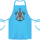 Born to Dive Scuba Diving Diver Cotton Apron 100% Organic Turquoise