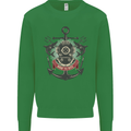 Born to Dive Scuba Diving Diver Kids Sweatshirt Jumper Irish Green