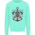 Born to Dive Scuba Diving Diver Kids Sweatshirt Jumper Peppermint