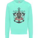 Born to Dive Scuba Diving Diver Kids Sweatshirt Jumper Peppermint