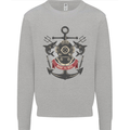 Born to Dive Scuba Diving Diver Kids Sweatshirt Jumper Sports Grey
