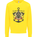 Born to Dive Scuba Diving Diver Kids Sweatshirt Jumper Yellow