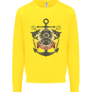 Born to Dive Scuba Diving Diver Kids Sweatshirt Jumper Yellow