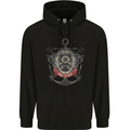 Born to Dive Scuba Diving Diver Mens 80% Cotton Hoodie Black