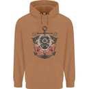 Born to Dive Scuba Diving Diver Mens 80% Cotton Hoodie Caramel Latte