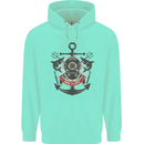 Born to Dive Scuba Diving Diver Mens 80% Cotton Hoodie Peppermint