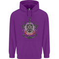 Born to Dive Scuba Diving Diver Mens 80% Cotton Hoodie Purple