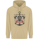 Born to Dive Scuba Diving Diver Mens 80% Cotton Hoodie Sand