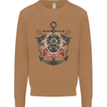 Born to Dive Scuba Diving Diver Mens Sweatshirt Jumper Caramel Latte