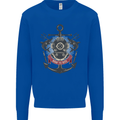 Born to Dive Scuba Diving Diver Mens Sweatshirt Jumper Royal Blue