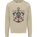 Born to Dive Scuba Diving Diver Mens Sweatshirt Jumper Sand