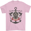 Born to Dive Scuba Diving Diver Mens T-Shirt Cotton Gildan Light Pink