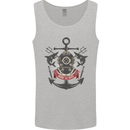 Born to Dive Scuba Diving Diver Mens Vest Tank Top Sports Grey
