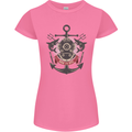 Born to Dive Scuba Diving Diver Womens Petite Cut T-Shirt Azalea