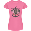 Born to Dive Scuba Diving Diver Womens Petite Cut T-Shirt Azalea