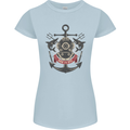Born to Dive Scuba Diving Diver Womens Petite Cut T-Shirt Light Blue