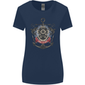 Born to Dive Scuba Diving Diver Womens Wider Cut T-Shirt Navy Blue