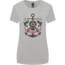 Born to Dive Scuba Diving Diver Womens Wider Cut T-Shirt Sports Grey