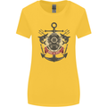 Born to Dive Scuba Diving Diver Womens Wider Cut T-Shirt Yellow