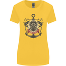 Born to Dive Scuba Diving Diver Womens Wider Cut T-Shirt Yellow