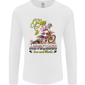 Born to Motocross Dirt Bike Mens Long Sleeve T-Shirt White