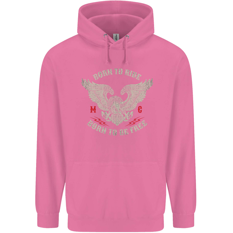 Born to Ride Biker Motorcycle Motorbike Childrens Kids Hoodie Azalea