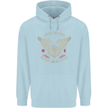 Born to Ride Biker Motorcycle Motorbike Childrens Kids Hoodie Light Blue