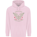 Born to Ride Biker Motorcycle Motorbike Childrens Kids Hoodie Light Pink