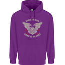 Born to Ride Biker Motorcycle Motorbike Childrens Kids Hoodie Purple