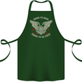 Born to Ride Biker Motorcycle Motorbike Cotton Apron 100% Organic Forest Green