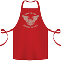 Born to Ride Biker Motorcycle Motorbike Cotton Apron 100% Organic Red